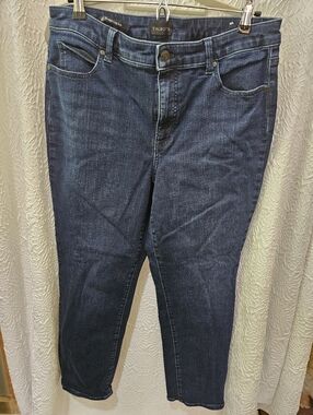 Talbots 14P Straight Leg Dark Wash